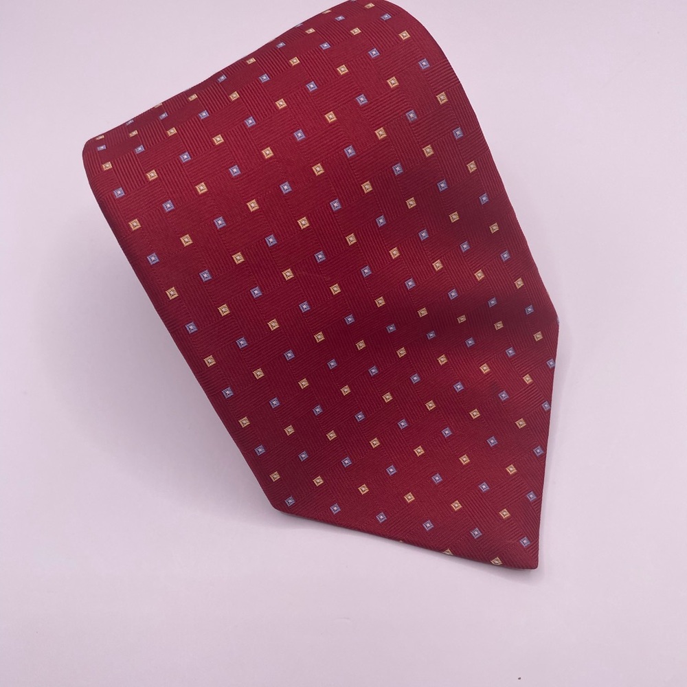 Brooks Brothers Burgundy Patterned Tie